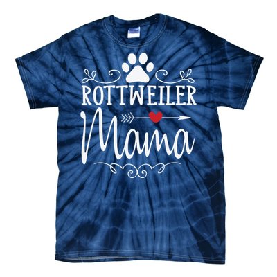 Rottweiler Mama Funny Rottweiler Lover Tie-Dye T-Shirt