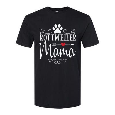 Rottweiler Mama Funny Rottweiler Lover Softstyle® CVC T-Shirt