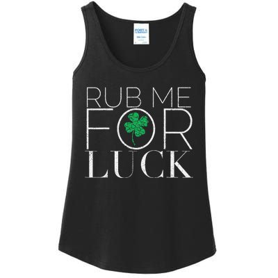 Rub Me For Luck Saint Patrick's Day Parade Ladies Essential Tank