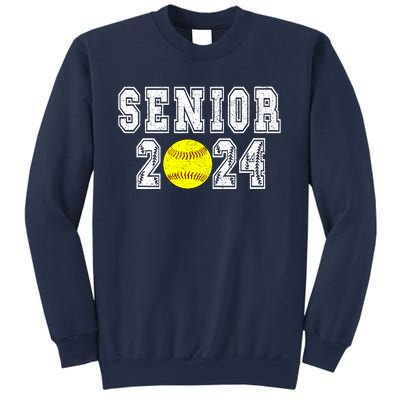 Retro Matching Family Softball Class Of 2024 Dad Sweatshirt