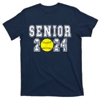 Retro Matching Family Softball Class Of 2024 Dad T-Shirt