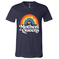 Rainbow Mothers For Queens Support Drag Is Not A Crime V-Neck T-Shirt