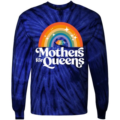 Rainbow Mothers For Queens Support Drag Is Not A Crime Tie-Dye Long Sleeve Shirt