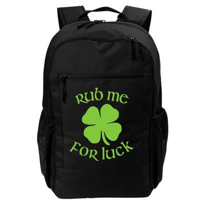 RUB ME FOR LUCK Funny St. Patrick's Day Backpack