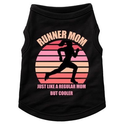 Runner Mom Funny Marathon Running Jogging Mothers Day Gift Doggie Tank
