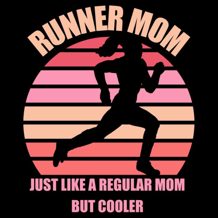 Runner Mom Funny Marathon Running Jogging Mothers Day Gift Drawstring Bag