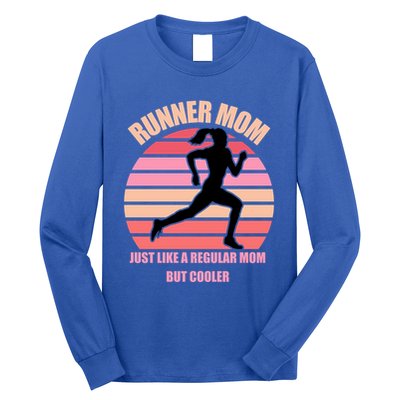 Runner Mom Funny Marathon Running Jogging Mothers Day Gift Long Sleeve Shirt