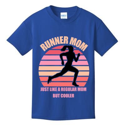Runner Mom Funny Marathon Running Jogging Mothers Day Gift Kids T-Shirt