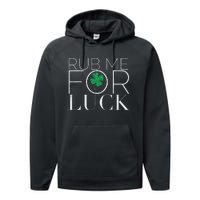 Rub Me For Luck Saint Patrick's Day Parade Performance Fleece Hoodie