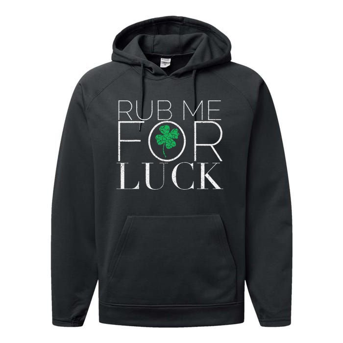 Rub Me For Luck Saint Patrick's Day Parade Performance Fleece Hoodie