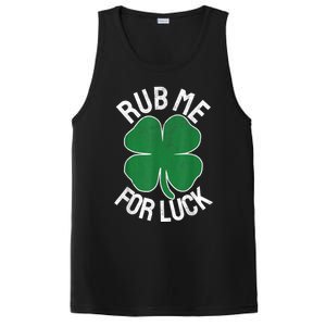 Rub Me For Luck St Patrick's Day Funny Adult Humor PosiCharge Competitor Tank