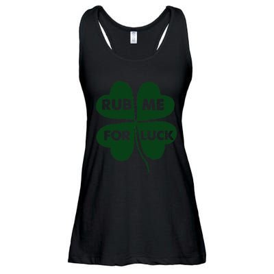 Rub Me For Luck St. Patrick's Day Funny Ladies Essential Flowy Tank