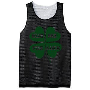 Rub Me For Luck St. Patrick's Day Funny Mesh Reversible Basketball Jersey Tank