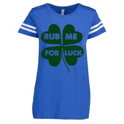 Rub Me For Luck St. Patrick's Day Funny Enza Ladies Jersey Football T-Shirt