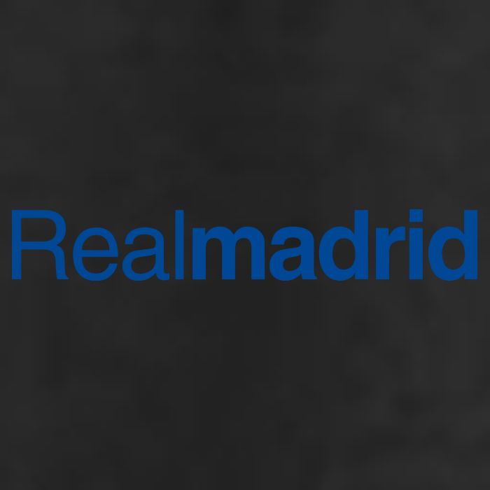 Real Madrid Football Club Text 7 Panel Mesh Trucker Snapback Hat