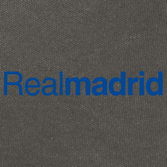 Real Madrid Football Club Text Cotton Canvas Backpack