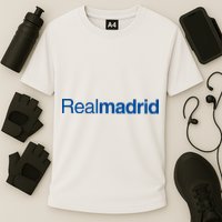 Real Madrid Football Club Text Cooling Performance Crew T-Shirt