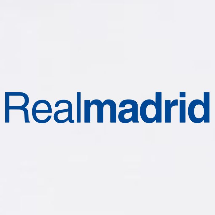 Real Madrid Football Club Text Cooling Performance Crew T-Shirt