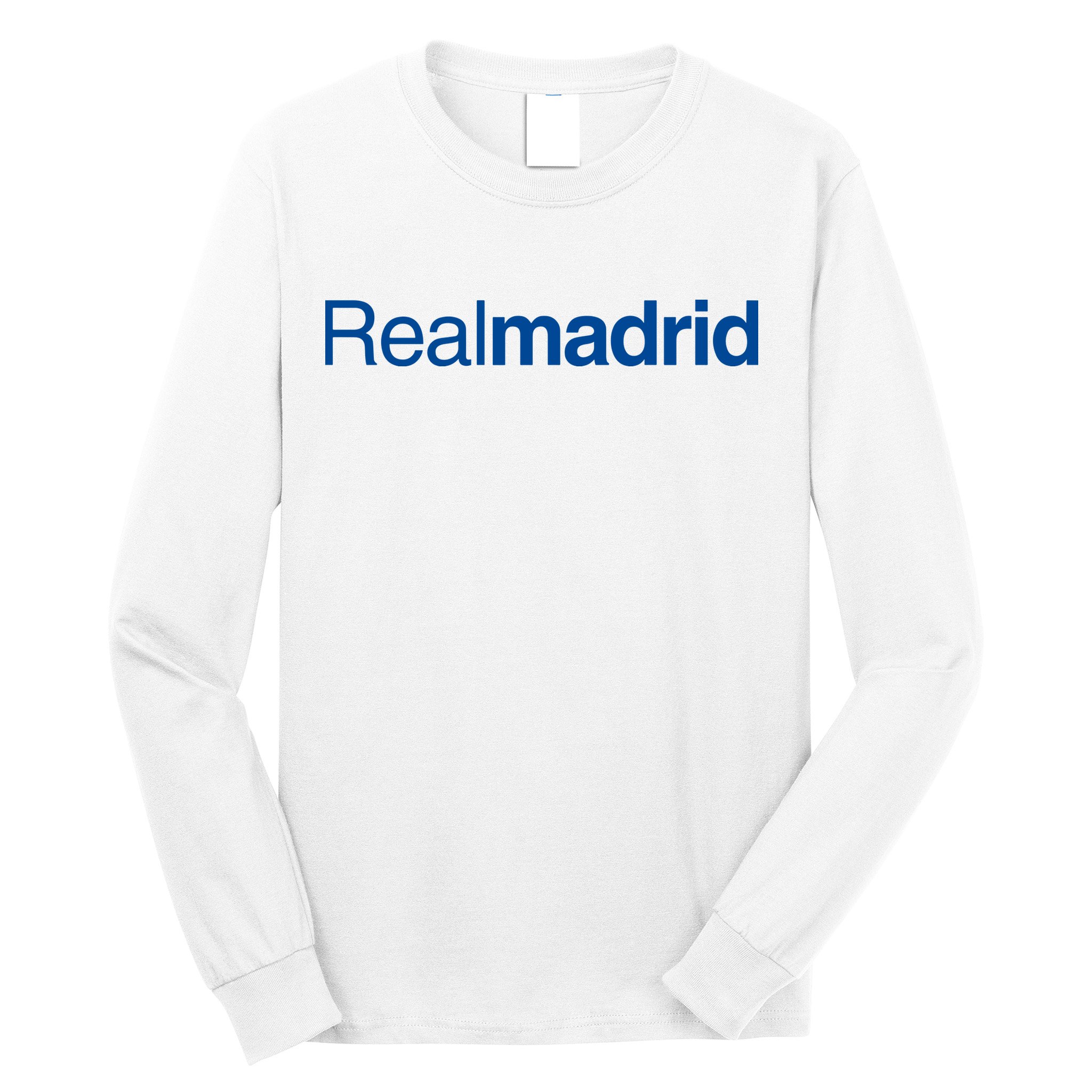 Real Madrid Football Club Text Long Sleeve Shirt