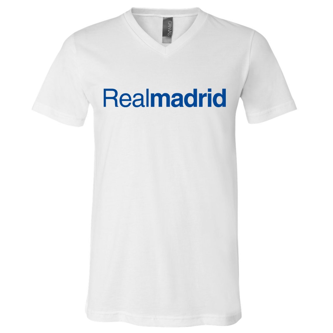 Real Madrid Football Club Text V-Neck T-Shirt
