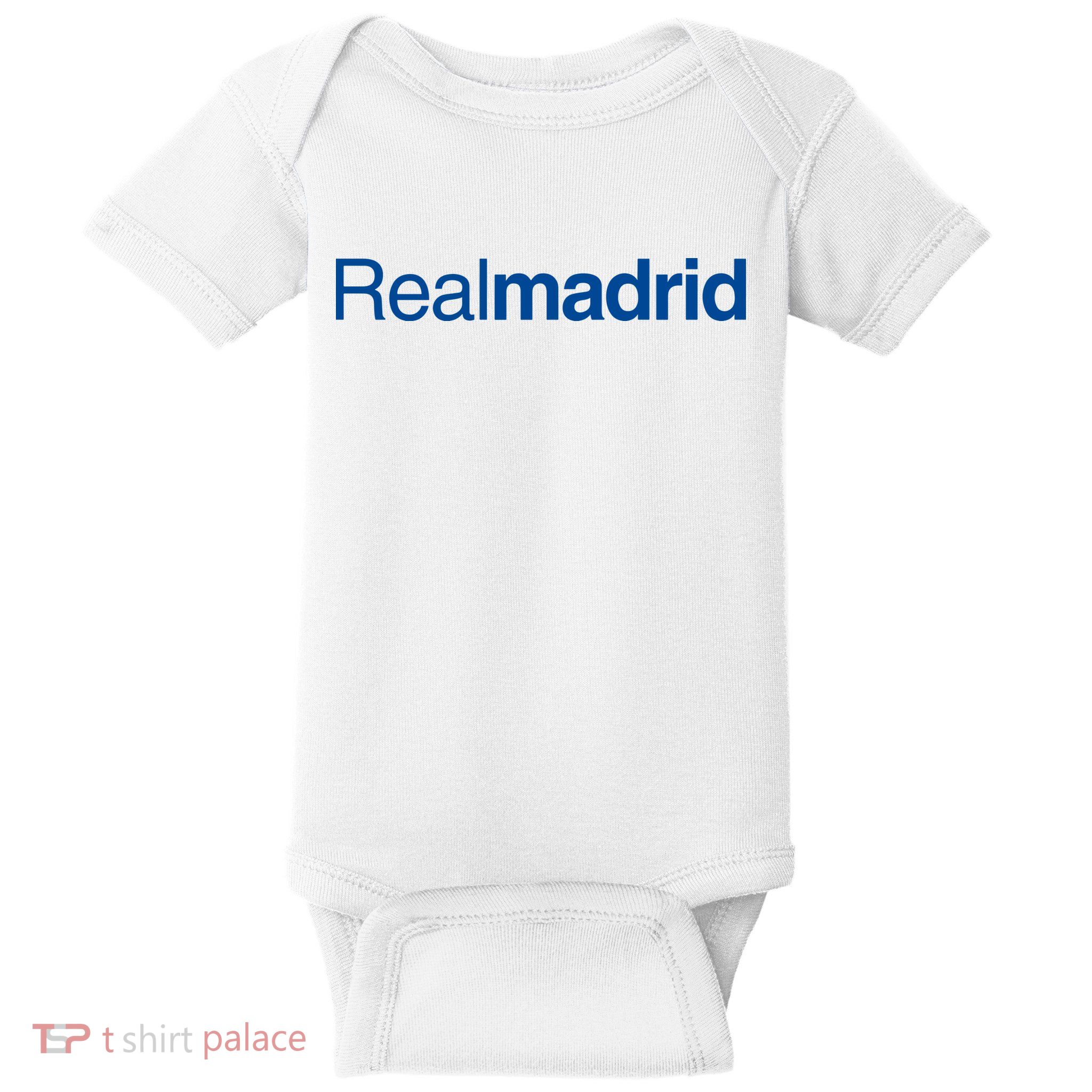 Real Madrid Football Club Text Baby Bodysuit