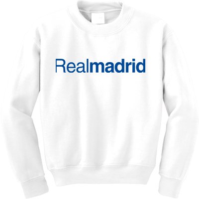 Real Madrid Football Club Text Kids Sweatshirt