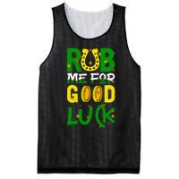 Rub Me For Good Luck Irish quote St. Patricks Day Mesh Reversible Basketball Jersey Tank