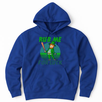 Rub Me For Luck Design St Patricks Baseball Cute Gift Hoodie