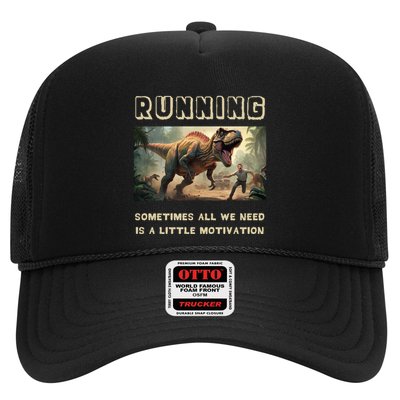 Running Motivation Funny Dinosaur Tyrannosaurus Rex Trucker Hat