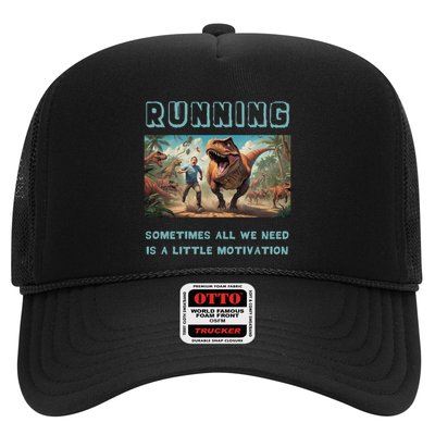 Running Motivation Funny Dinosaur Tyrannosaurus Rex Trucker Hat