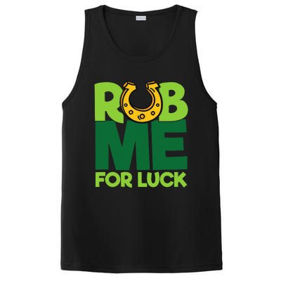 Rub Me For Luck St Patrick's Day Funny Adult Humor PosiCharge Competitor Tank