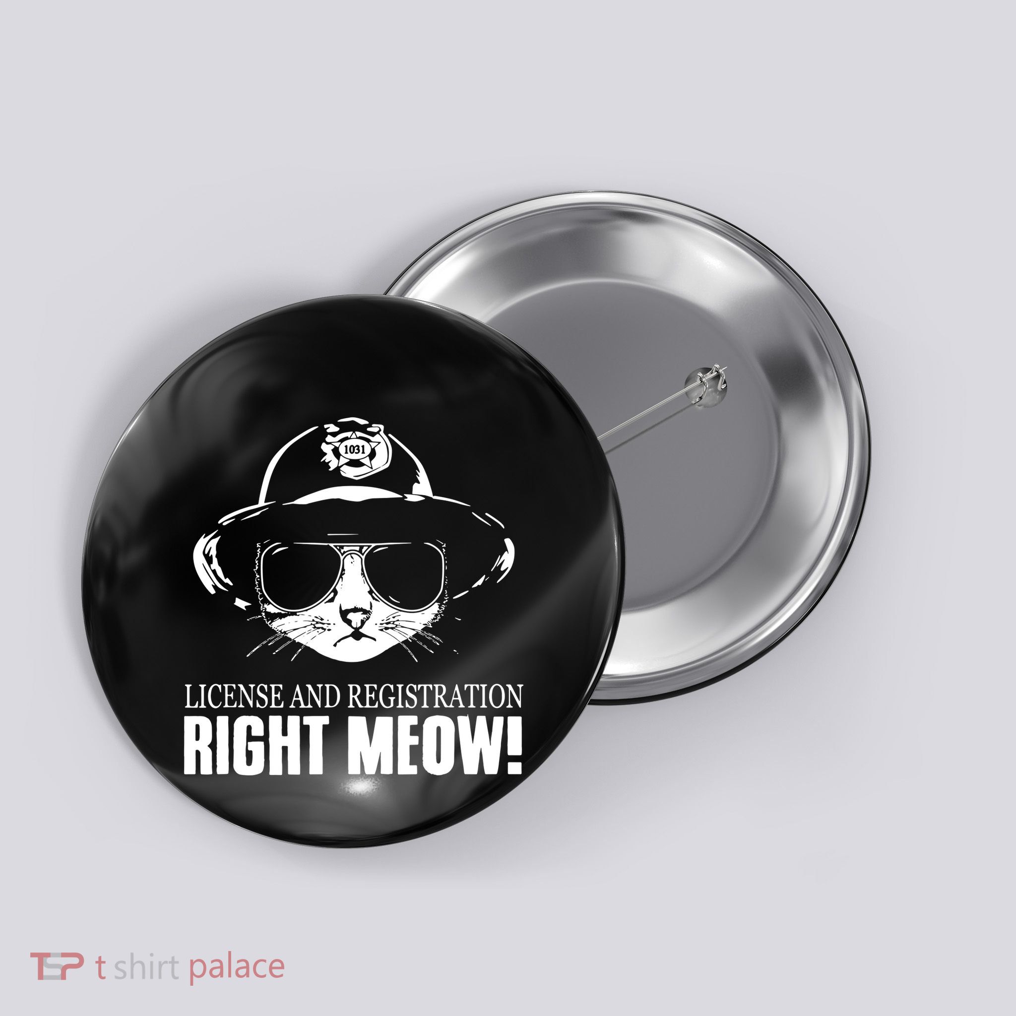 Right Meow Funny Button