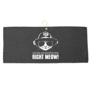 Right Meow Funny Large Microfiber Waffle Golf Towel