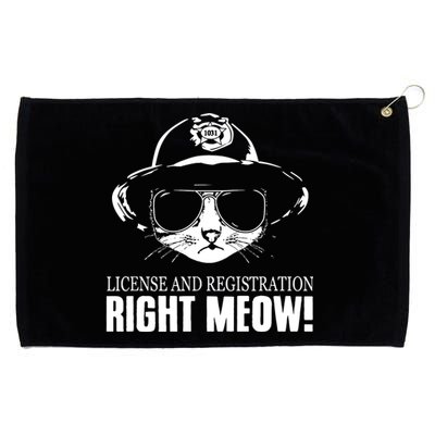 Right Meow Funny Grommeted Golf Towel