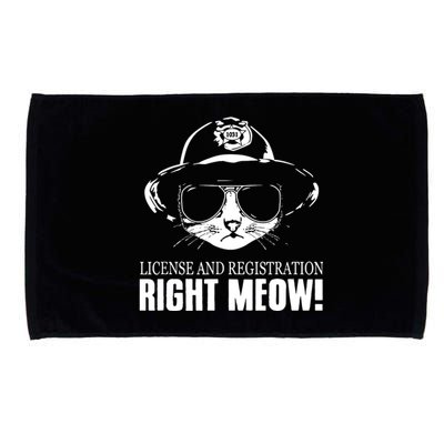 Right Meow Funny Microfiber Hand Towel