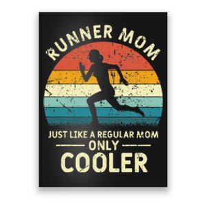 Runner Mom Funny Marathon Running Jogging Mothers Day Poster