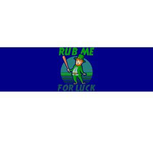 Rub Me For Luck Design St Patricks Baseball Cute Gift Bumper Sticker