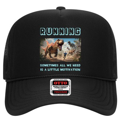 Running Motivation Funny Dinosaur Tyrannosaurus Rex Trucker Hat