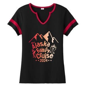 Retro Matching Family Friends Group Alaska Whale Cruise Ladies Halftime Notch Neck Tee