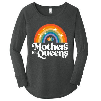 Rainbow Mothers For Queens Support Drag Is Not A Crime Women's Perfect Tri Tunic Long Sleeve Shirt