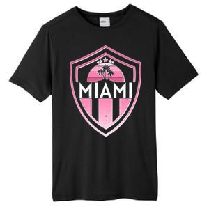 Retro Miami Florida Shield Badge Logo Tall Fusion ChromaSoft Performance T-Shirt