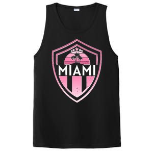 Retro Miami Florida Shield Badge Logo PosiCharge Competitor Tank