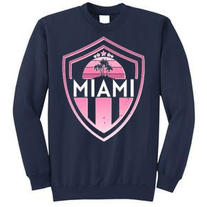 Retro Miami Florida Shield Badge Logo Sweatshirt