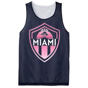 Retro Miami Florida Shield Badge Logo Mesh Reversible Basketball Jersey Tank