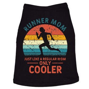 Runner Mom Funny Marathon Running Jogging Mother's Day Doggie Tank