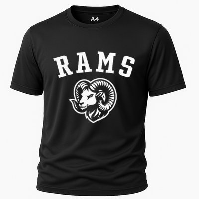 Rams Mascot For Players And Fans Cooling Performance Crew T-Shirt