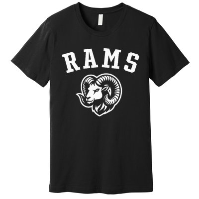 Rams Mascot For Players And Fans Premium T-Shirt