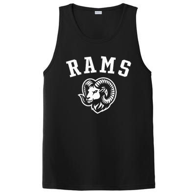 Rams Mascot For Players And Fans PosiCharge Competitor Tank