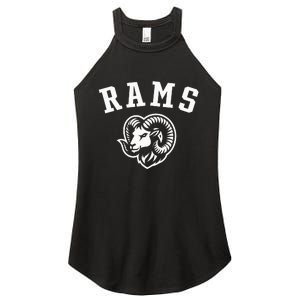 Rams Mascot For Players And Fans Women's Perfect Tri Rocker Tank