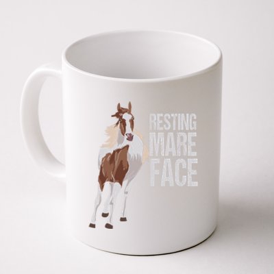 Resting Mare Face Funny Equestrian Riding Horseback Riding Great Gift Coffee Mug